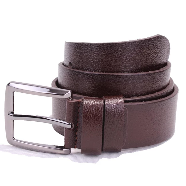 Dagoster DMK26-467DG Kahve 4 cm Hakiki Deri Erkek Kemer ürün görseli 1