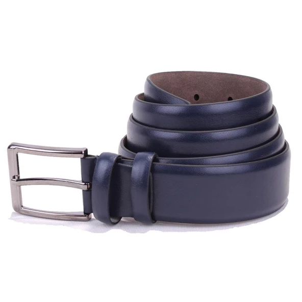 Dagoster DMK26-302 Lacivert 3,5 cm Suni Deri Erkek Kemer ürün görseli 1