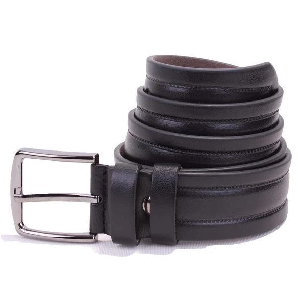 Dagoster DMK26-351 Siyah 4 cm Suni Deri Erkek Kemer ürün görseli 1