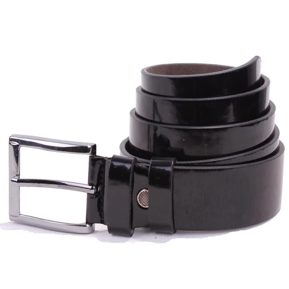 Dagoster DMK26-355 Siyah Rugan 4 cm Suni Deri Erkek Kemer ürün görseli 1