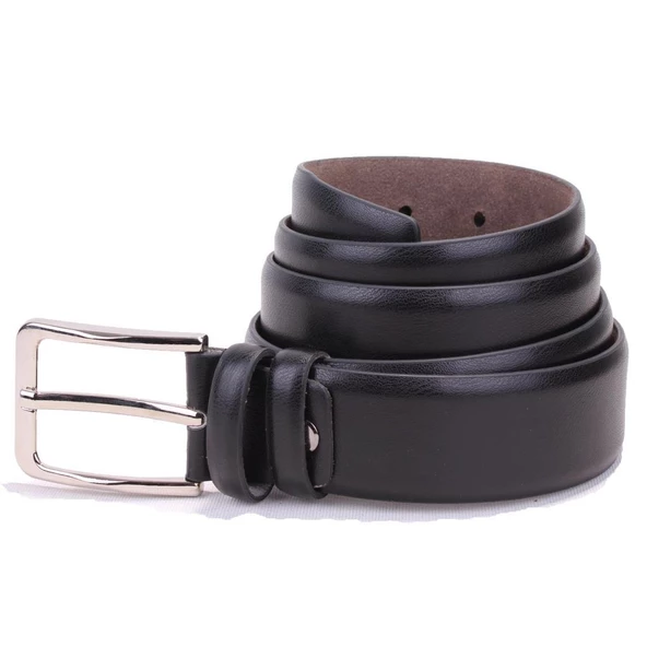 Dagoster DMK26-302 Siyah 3,5 cm Suni Deri Erkek Kemer ürün görseli 1