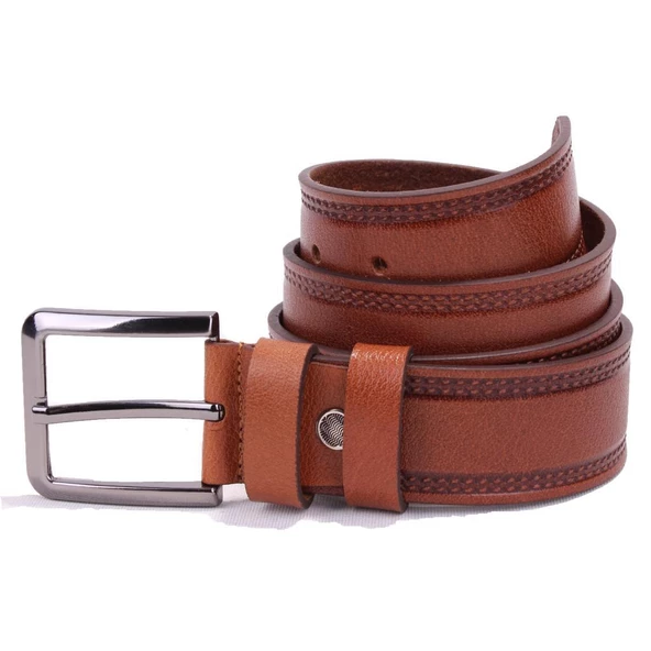 Dagoster DMK26-468DG Taba 4 cm Hakiki Deri Erkek Kemer ürün görseli 1