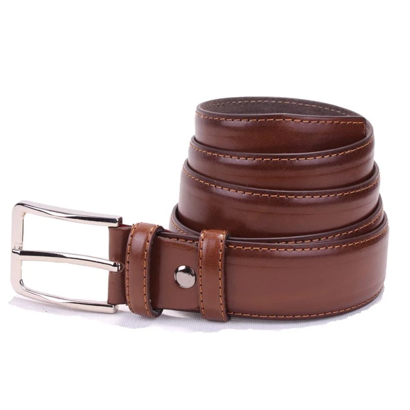 Dagoster DMK26-301 Taba 3,5 cm Suni Deri Erkek Kemer ürün görseli 1