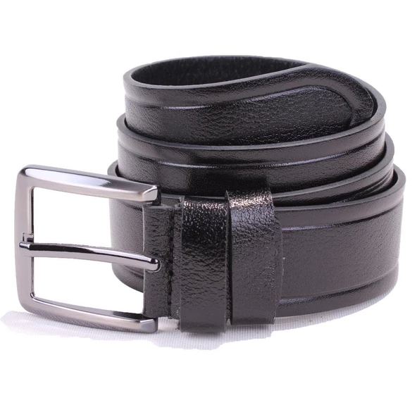 Dagoster DMK26-466DG Siyah 4 cm Hakiki Deri Erkek Kemer ürün görseli 1