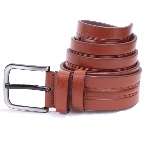 Dagoster DMK26-457 Taba 4.5 cm Suni Deri Erkek Kemer ürün görseli 1