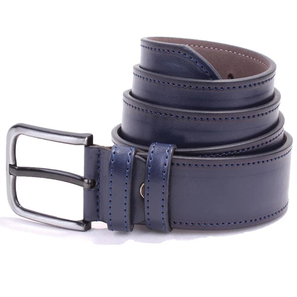 Dagoster DMK26-459 Lacivert 4.5 cm Suni Deri Erkek Kemer ürün görseli 1