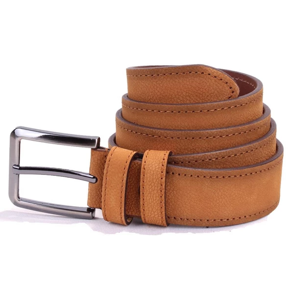 Dagoster DMK26-464DG Taba 4 cm Hakiki Deri Erkek Kemer ürün görseli 1