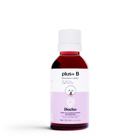 Docho Köpekler İçin Tüy Sağlığını Destekleyici Multivitamin ve Biotin içerikli Damla 50 ML ürün görseli 1