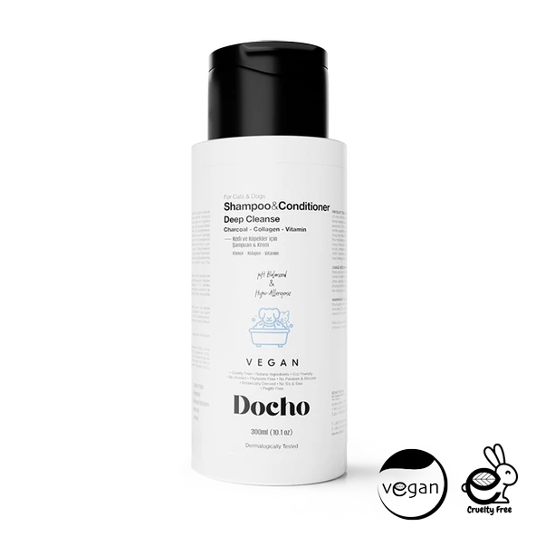 Docho Şampuan ve Krem - Deep Cleanse - Kömür & Kolajen & Vitamin 300 ML ürün görseli 1