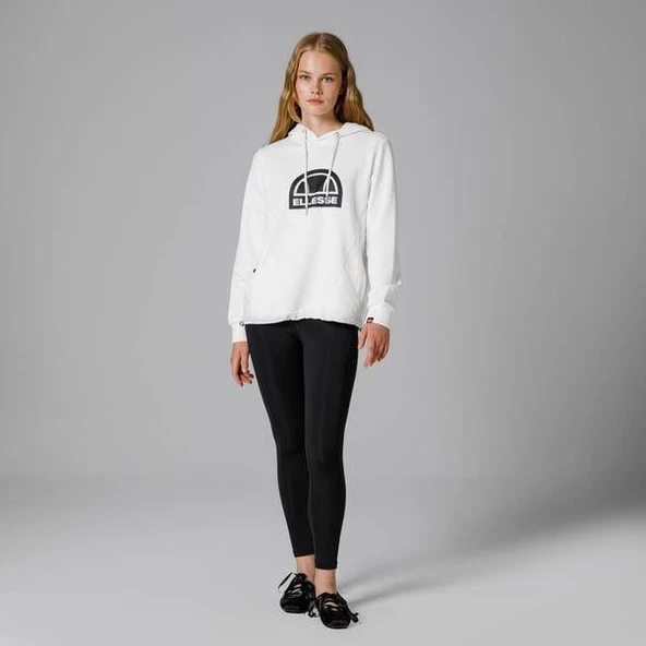 Ellesse Kapüşonlu Kadın Beyaz Sweat EF201 - Resim 6