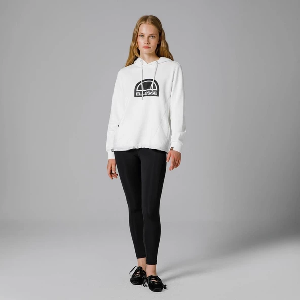 Ellesse Kapüşonlu Kadın Beyaz Sweat EF201 - Resim 7