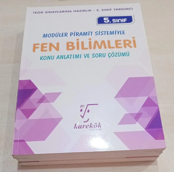KAREKÖK Yayınları  5.Sınıf Modüler Piramit Sistemiyle FEN BİLİMLERİ Konu Anlatımı Ve Soru Çözümü ürün görseli 1