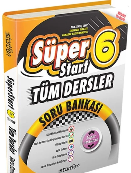 6. Sınıf Tüm Dersler Süperstart Soru Bankası Startfen Yayınları ürün görseli 1