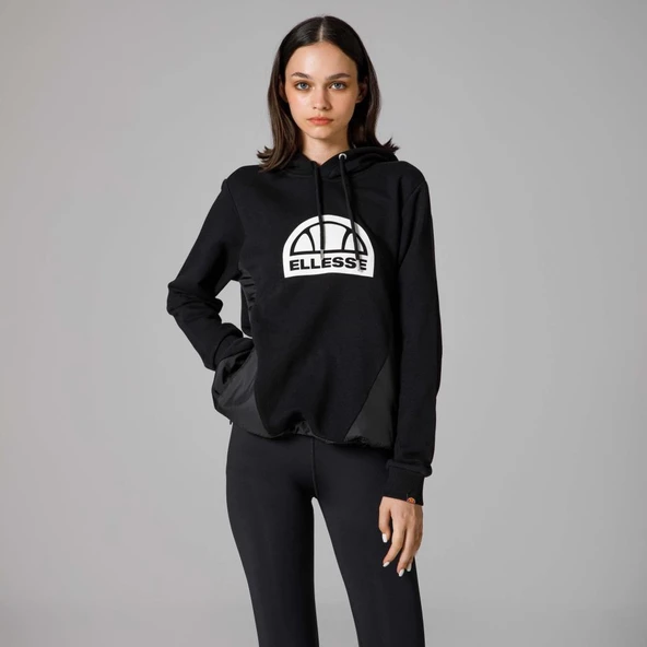 Ellesse Kapüşonlu Kadın Siyah Sweat EF201 - Resim 6
