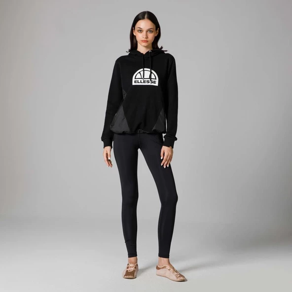 Ellesse Kapüşonlu Kadın Siyah Sweat EF201 - Resim 5