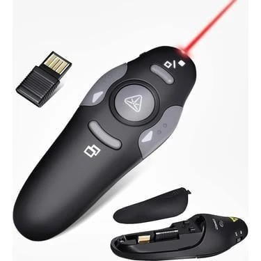 QPORT  Q-SUN400 2.4 GHZ USB KIRMIZI LAZERLI SUNUM KUMANDASI - PRESENTER ürün görseli 1