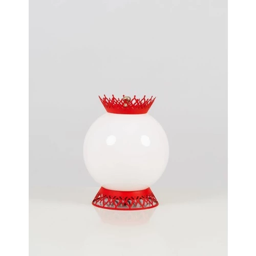 Bahar Kırmızı Taçlı Küre Abajur - 1019 ürün görseli 1