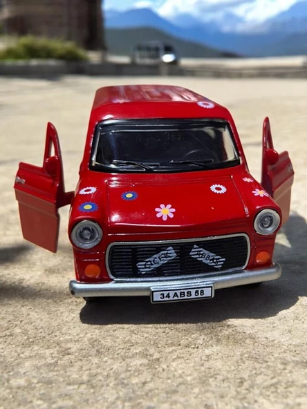 Metal Çek Bırak Çiçek Abbas Minibüs ( 1/36 Ölçek ) ürün görseli 1