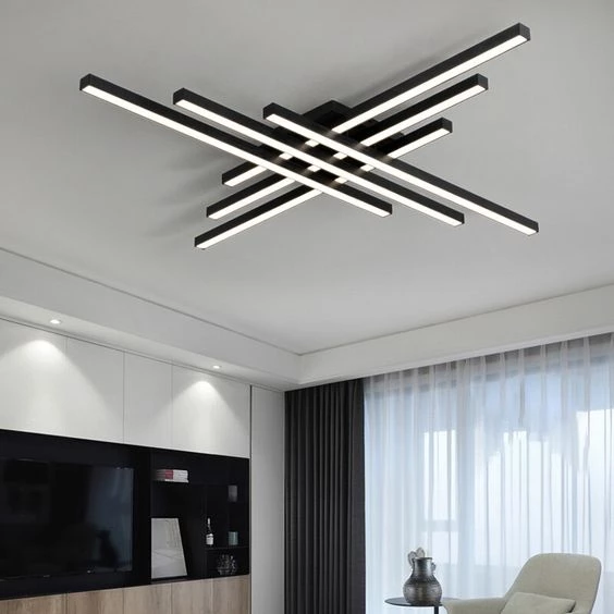 Kepez / Plafonyer Avize / 100 Cm / 6 Çubuk / Antrasit Gövde ürün görseli 1