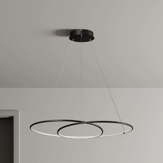 Ortaca / 100 cm / Sarkıt Avize / Antrasit Gövde / 3 Renk Işık ürün görseli 1