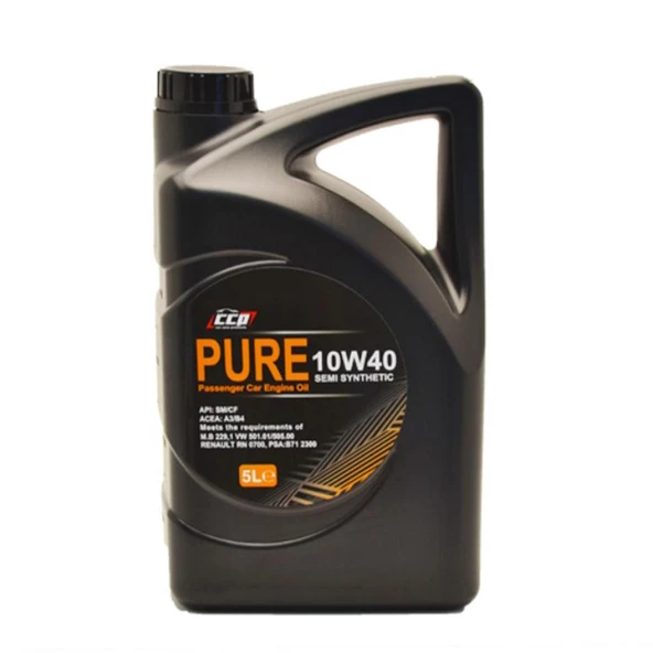 CCP PURE 10W40 SEMI SYNHETIC 5 LT ürün görseli 1