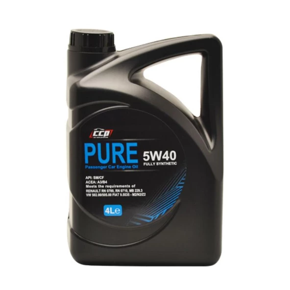 CCP PURE 5W40 FULLY SYNHETIC 4 LT ürün görseli 1