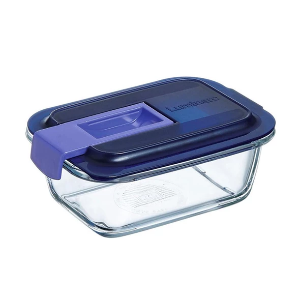 Luminarc Temp Easy Box Dikdörtgen 38 CC Mavi Kapak 003Q2038 ürün görseli 1