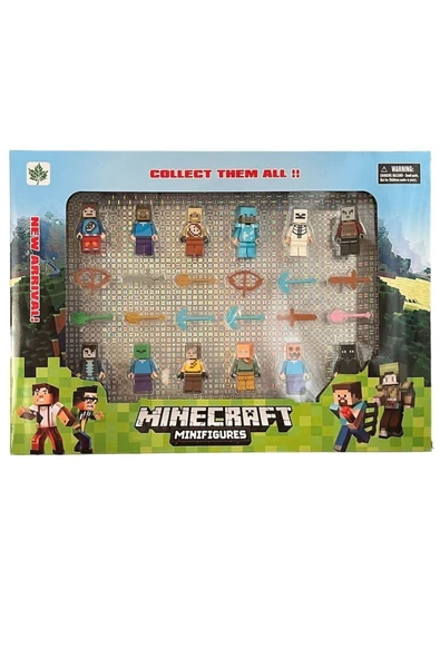 Minecraftt Oyuncak Figürleri 12 Figürlü Oyuncak Set Legoo Uyumlu 23 Parça ürün görseli 1