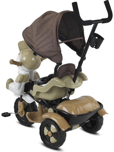 Ümit Babyhope Yupi Triycle Üç Tekerlekli Lüks Bisiklet Kahverengi 03012570 ürün görseli 1