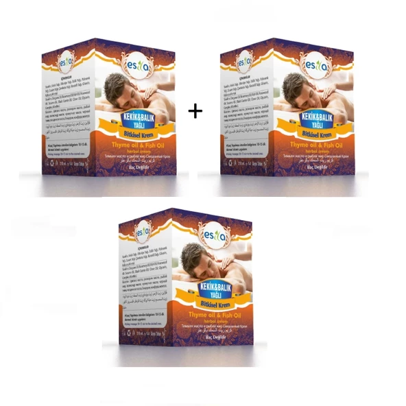 3 Adet Esila Kekik&balık Yağlı Krem 3X210ml ürün görseli 1