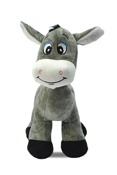 Sevimli Eşek 28 Cm - Uyku Ve Oyun Arkadaşı Eşşek Peluş Oyuncak ürün görseli 1
