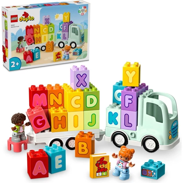 LEGO DUPLO Kasabası Alfabe Kamyonu Oyuncağı 10421  (36 Parça) ürün görseli 1