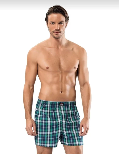 ERDEM 1440 ERKEK DESENLİ POPLİN BOXER 12 ADET ürün görseli 1