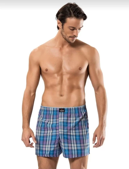 ERDEM 1440 ERKEK DESENLİ POPLİN BOXER 6 ADET ürün görseli 1
