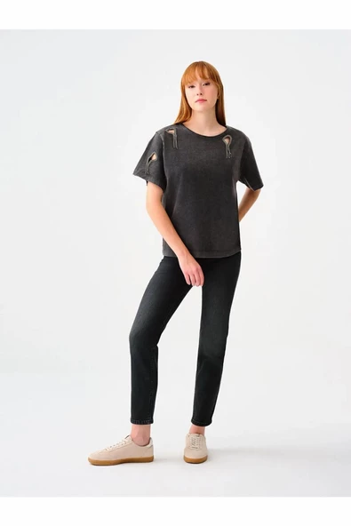 Loft Elena Emıly Antra Wash Kadın Jean Pantolon LF2037061 ürün görseli 1