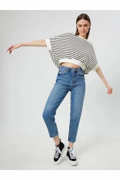 Loft Stella Mom Kadın Jean Pantolon LF2037085 ürün görseli 1