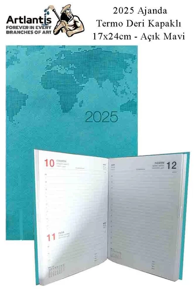 2025 Ajanda Ciltli Termo Kapak 1 Adet 17x24 cm Ajanda 2025 Çizgili Ajanda Günlük Planlayıcı Termo Kapak 7000 Ofis Okul ürün görseli 1