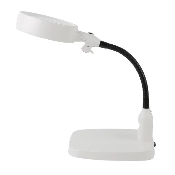 Masaüstü 10x Led Işıklı Büyüteç Okuma El Sanatları Onarım Büyüteç 7765 ürün görseli 1