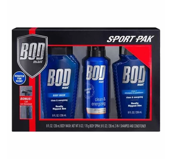 Bod Man Really Ripped Abs Sport Pak Erkek Vücut Spreyi Hediye Seti ürün görseli 1