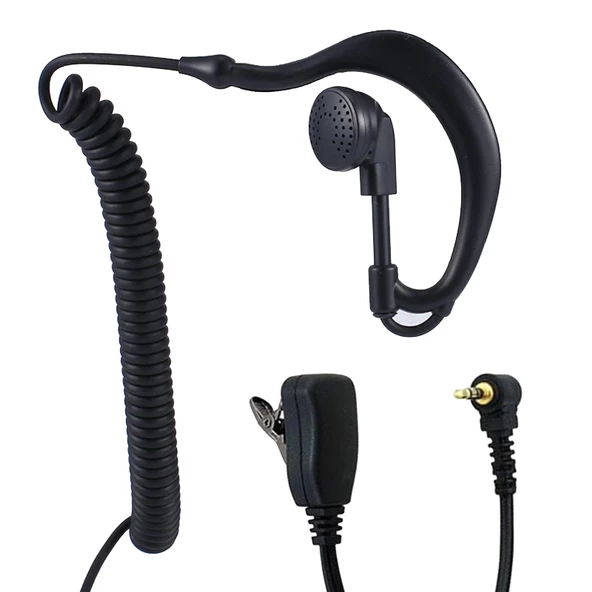ASELSAN JD-EHM50 EAR HOOK ARKALIKLI KULAKLIK * ASELSAN COBRA/MT-655C/MT-690/PM-865/PM-665 (EL TELSİZ) ürün görseli 1