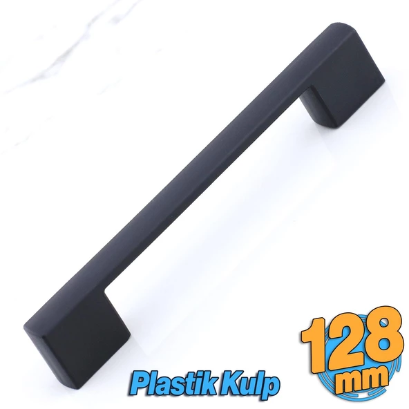 Gölcük 128 mm (SERT PLASTİK) Kulp Siyah Mobilya Çekmece Mutfak Dolap Dolabı Kulpu Kulbu Kulpları ürün görseli 1