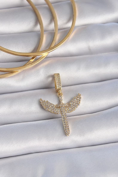 Gold Renk Zirkon Taşlı Mikail Model Ajda Charm - EBJ241109W28973 ürün görseli 1