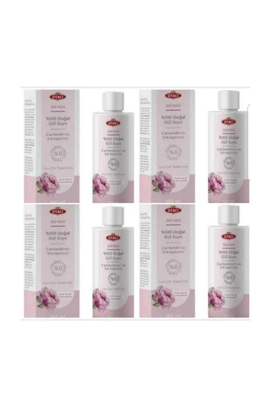 Otacı Gül Kürü %100 Doğal Gül Suyu 150ml X 4 Adet Gülsuyu ürün görseli 1