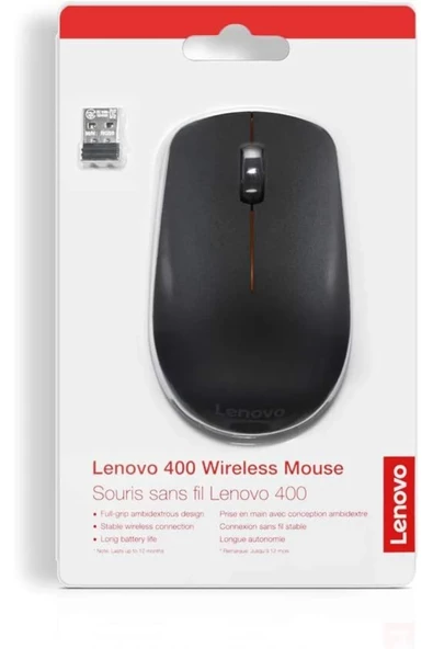 400 Wireless Kablosuz Mouse Siyah GY50R91293 - Resim 5