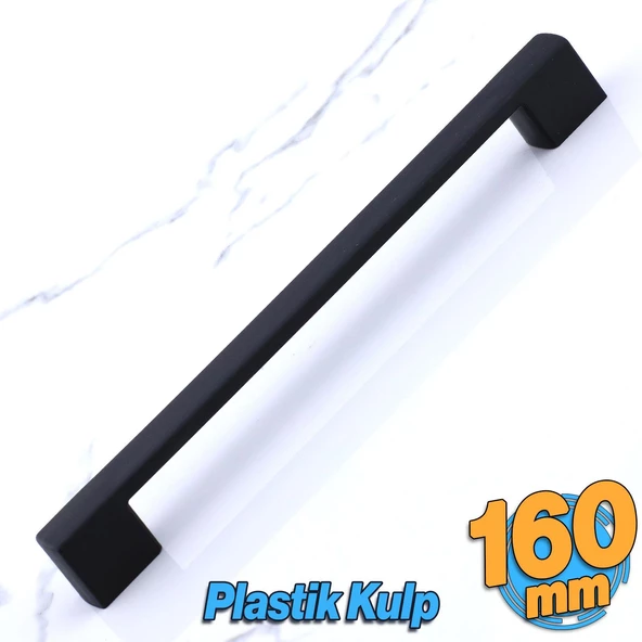Gölcük 160 mm (SERT PLASTİK) Kulp Siyah Mobilya Çekmece Mutfak Dolap Dolabı Kulpu Kulbu Kulpları ürün görseli 1