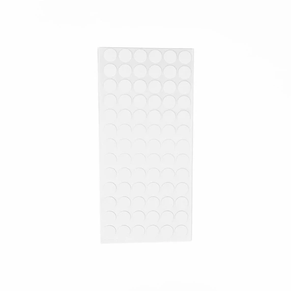 Furndiy Kendinden Yapışkanlı Vida Tapası Beyaz 15 mm Yuvarlak 78 Parça ürün görseli 1