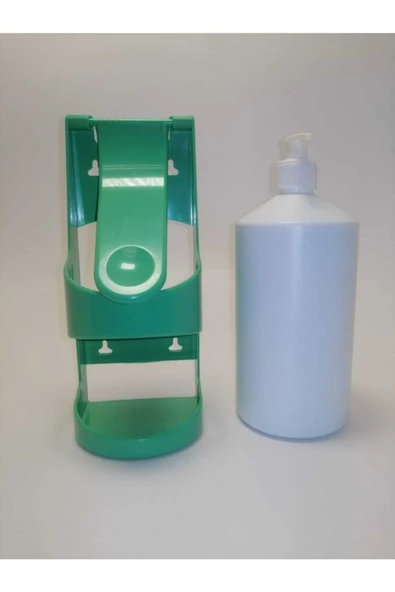 Smax Dirsek Temaslı Pompalı Sabunluk Dezenfektan Duvar Aparatı 1000ml Yeşil ürün görseli 1