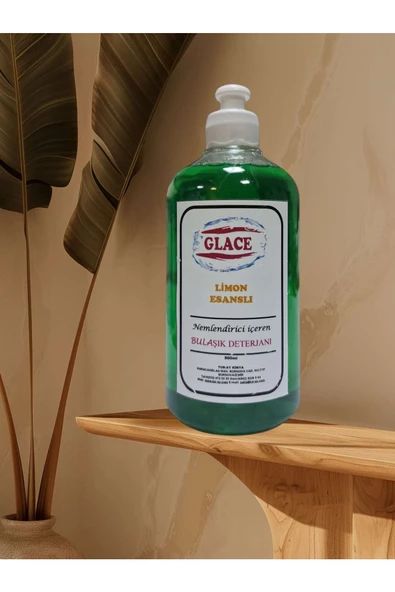 GLACE Elde Yıkama Sıvı Bulaşık Deterjanı 500 ml Limon Esanslı ürün görseli 1