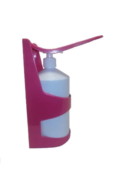 Smax Dirsek Temaslı Pompalı Sabunluk Dezenfektan Duvar Aparatı 1000ml Krmızı ürün görseli 1