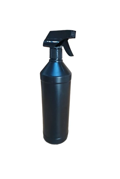 TUR-AY KİMYA 1000ml Tetikli Sprey Şişesi, Çiçek Sulama Spreyi Boş Şişe Uzun Siyah ürün görseli 1